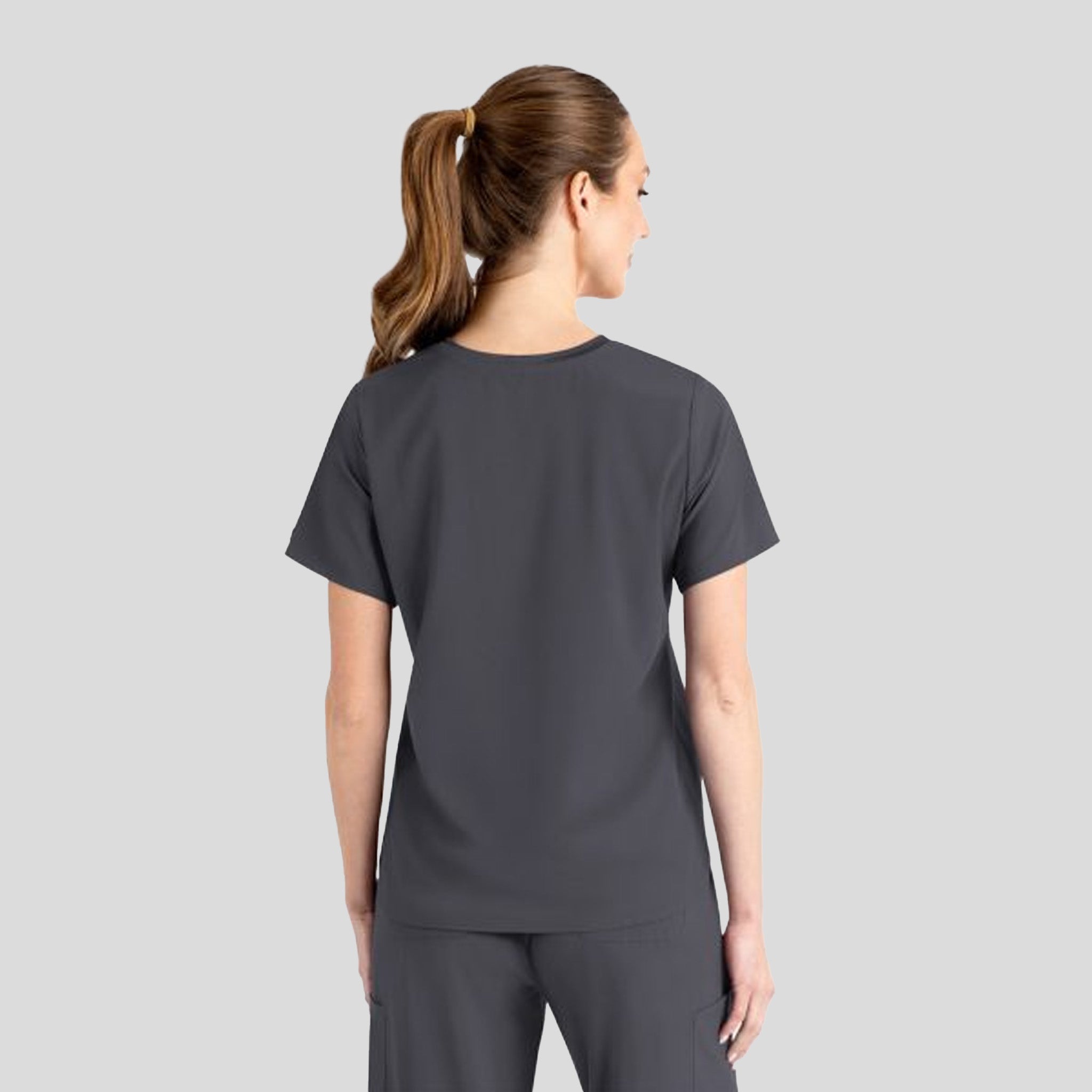 Women’s Round Neck Top | Pewter