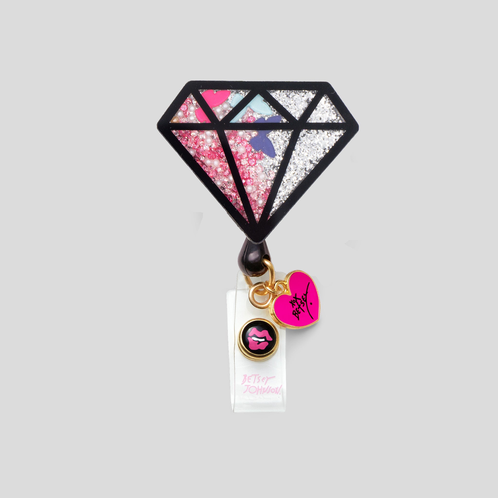 Betsey Retractable Badges Diamond