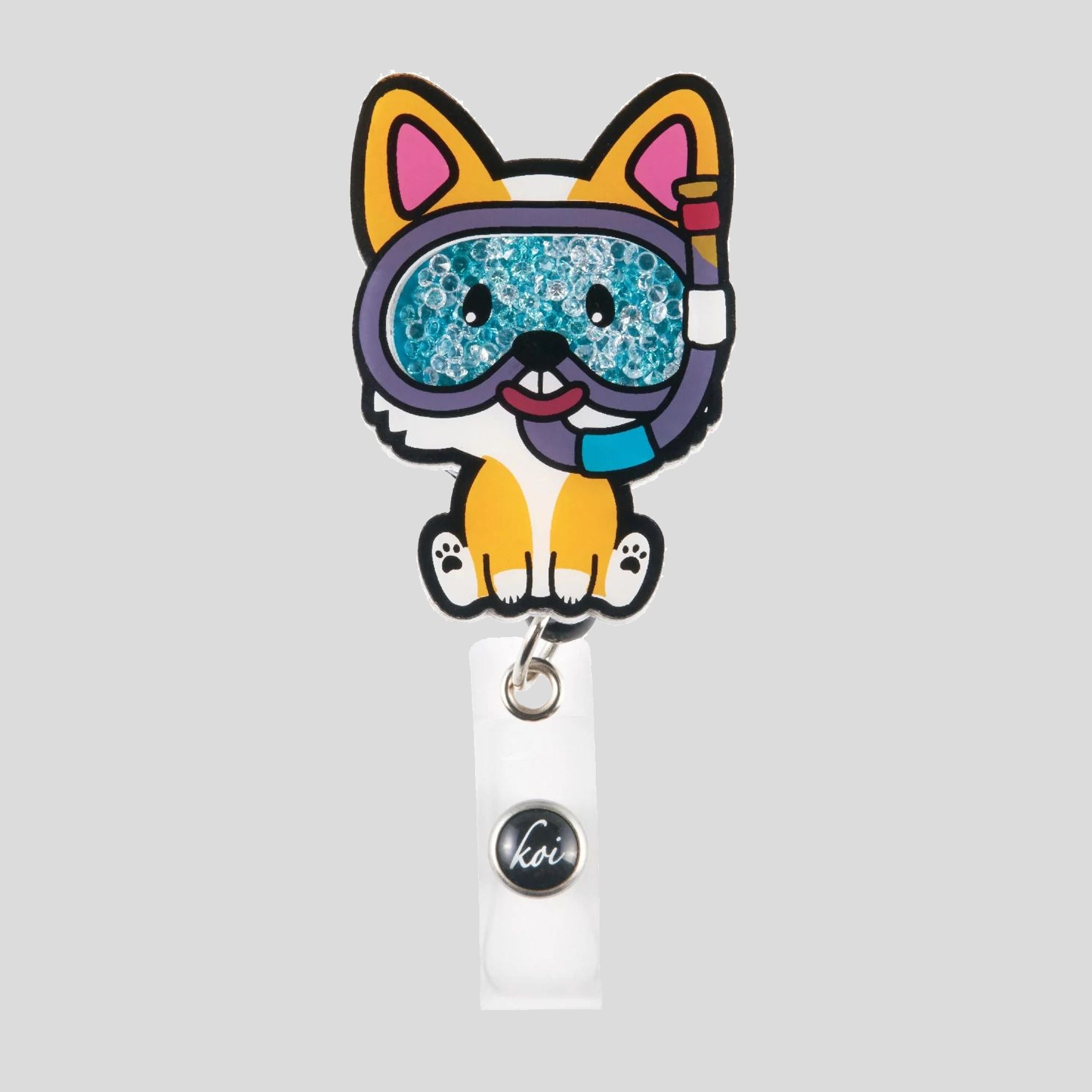 Scuba Paw Shaker Badge Reel