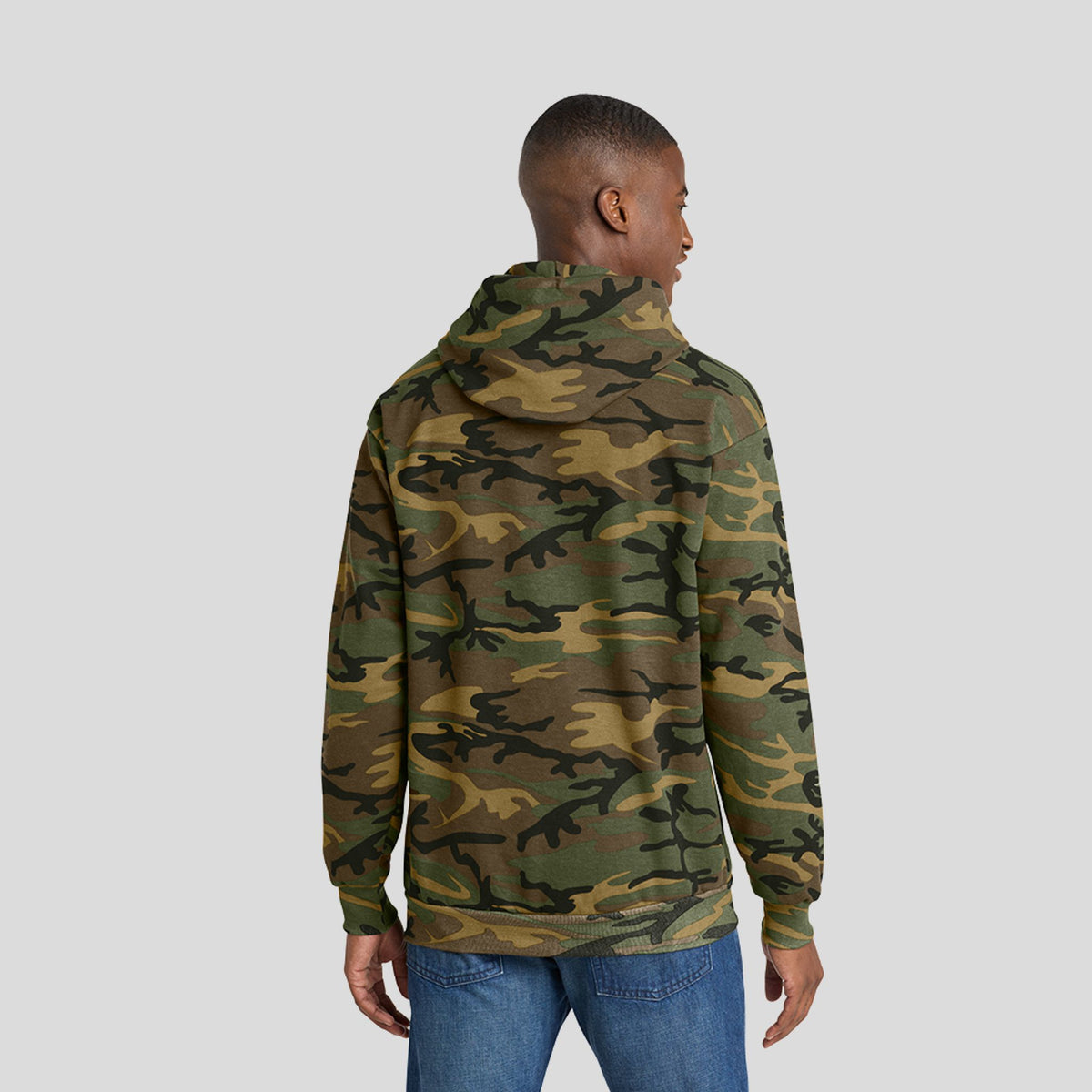 Core Fleece Camo Pullover Hooded Sweatshirt | Military Camo