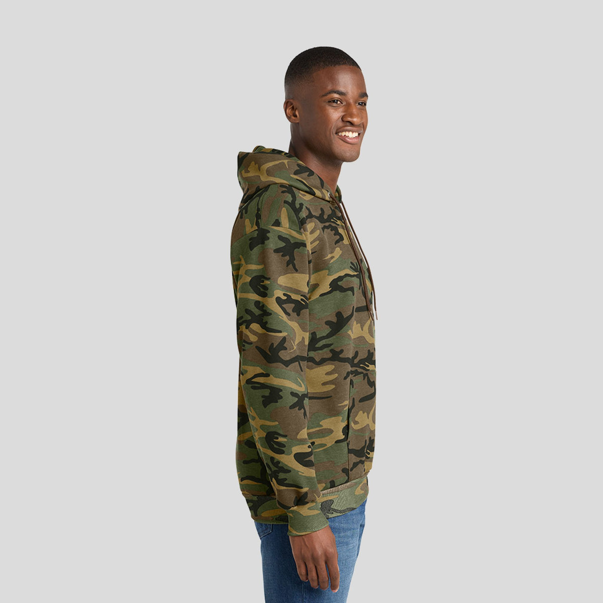 Core Fleece Camo Pullover Hooded Sweatshirt | Military Camo