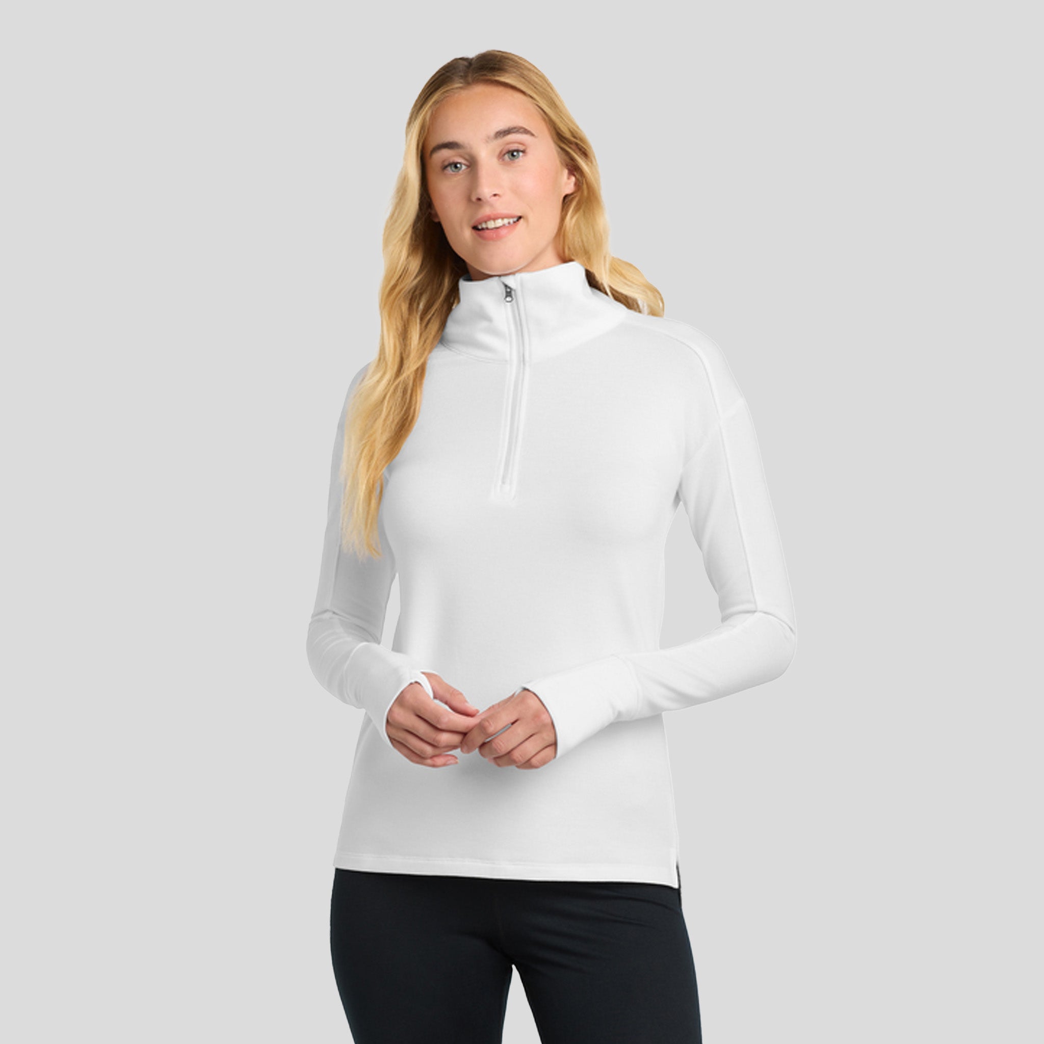 Women's Sport-Wickยฎ Flex Fleece 1/4-Zip | White