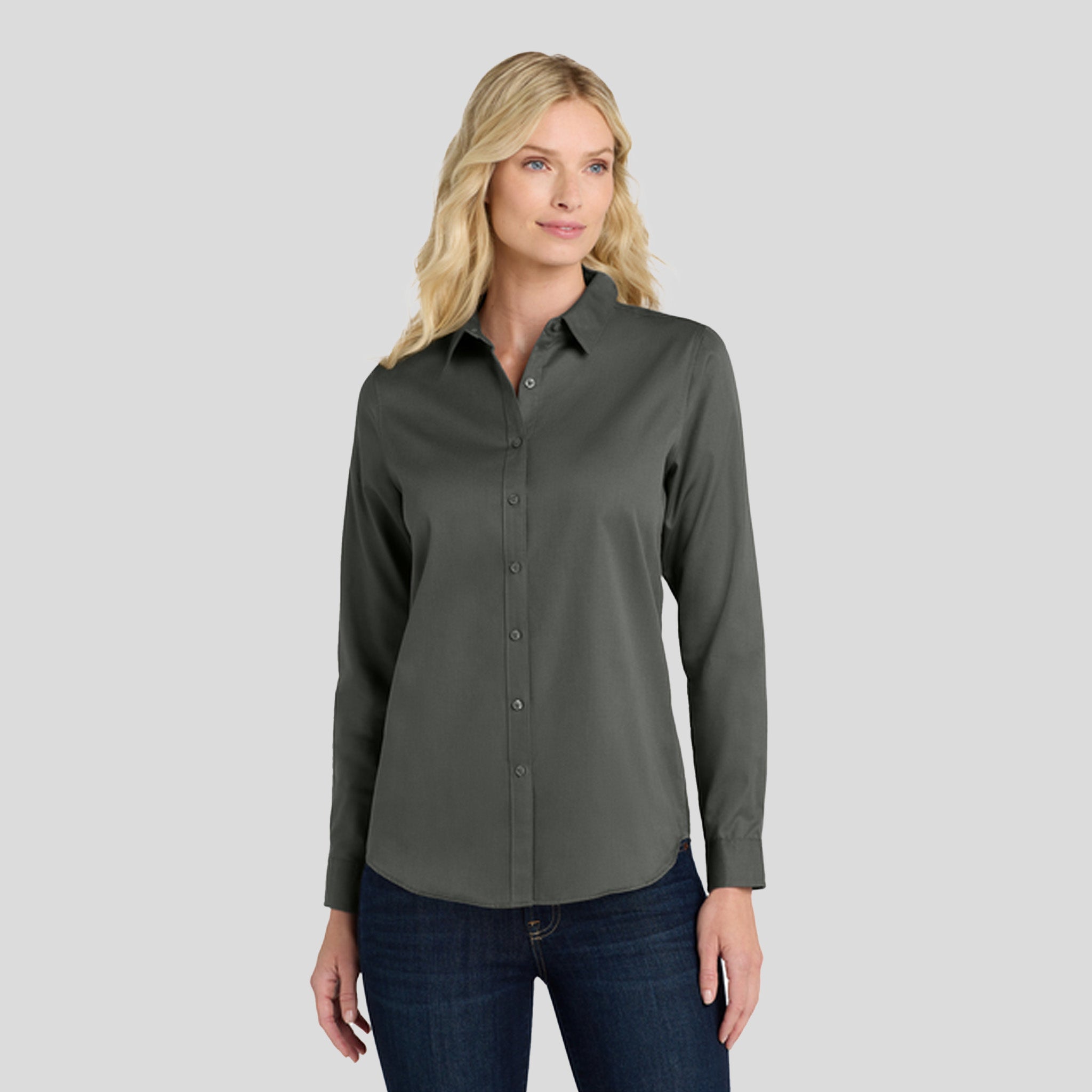Women's Long Sleeve SuperPro React β’ | Storm Grey