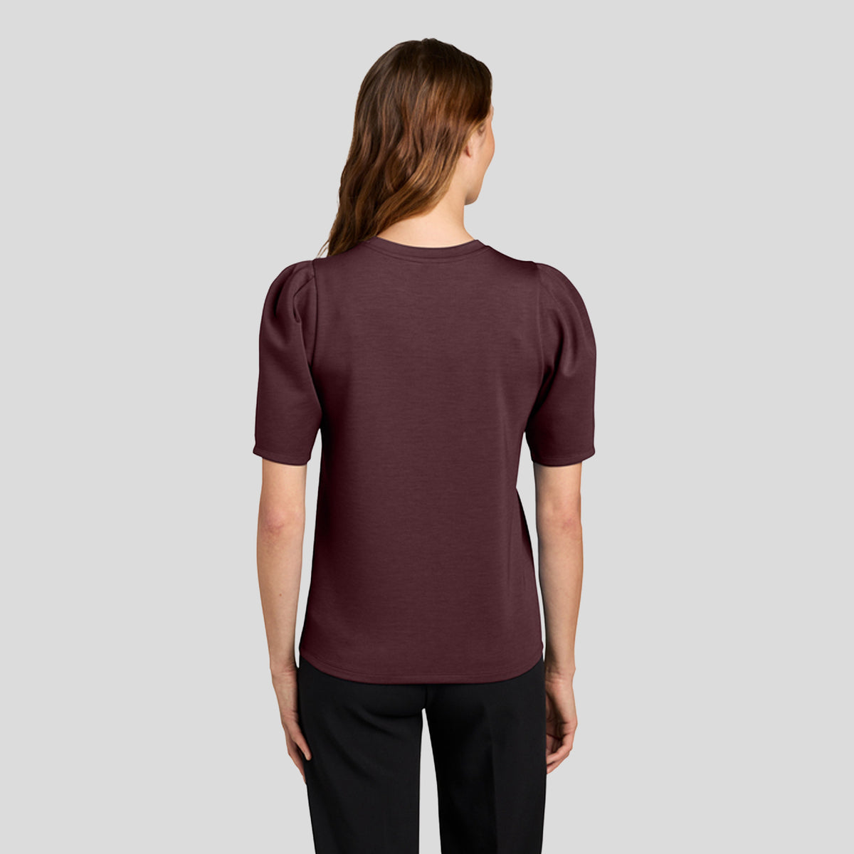 Womenβs Short Sleeve Lite Spacer Top | Dark Raisin