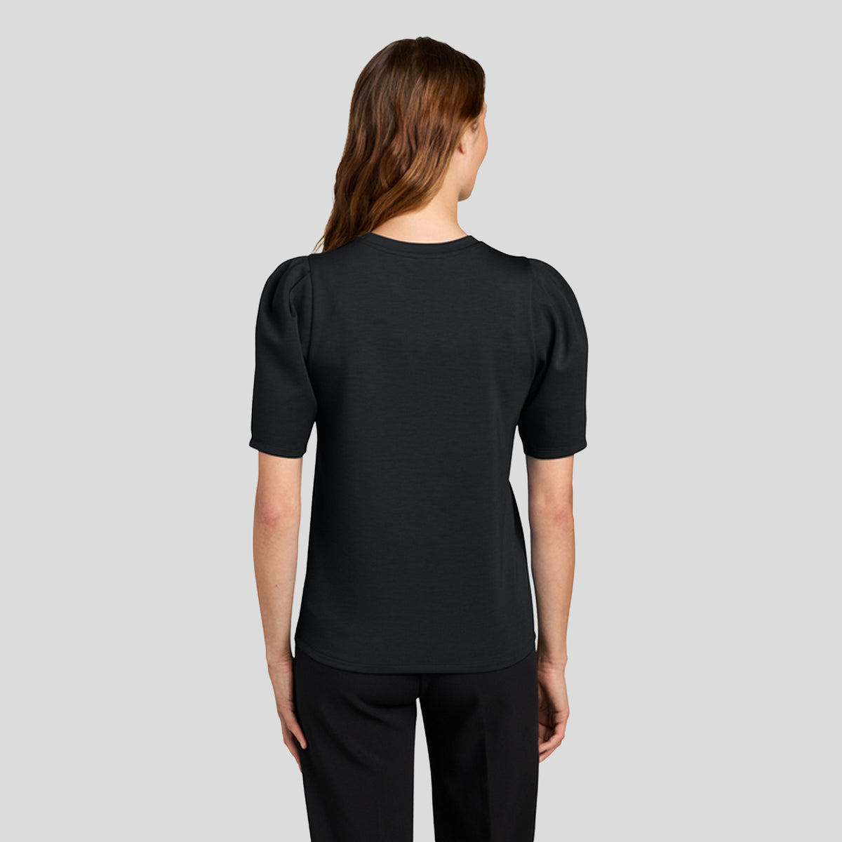 Womenβs Short Sleeve Lite Spacer Top | Deep Black