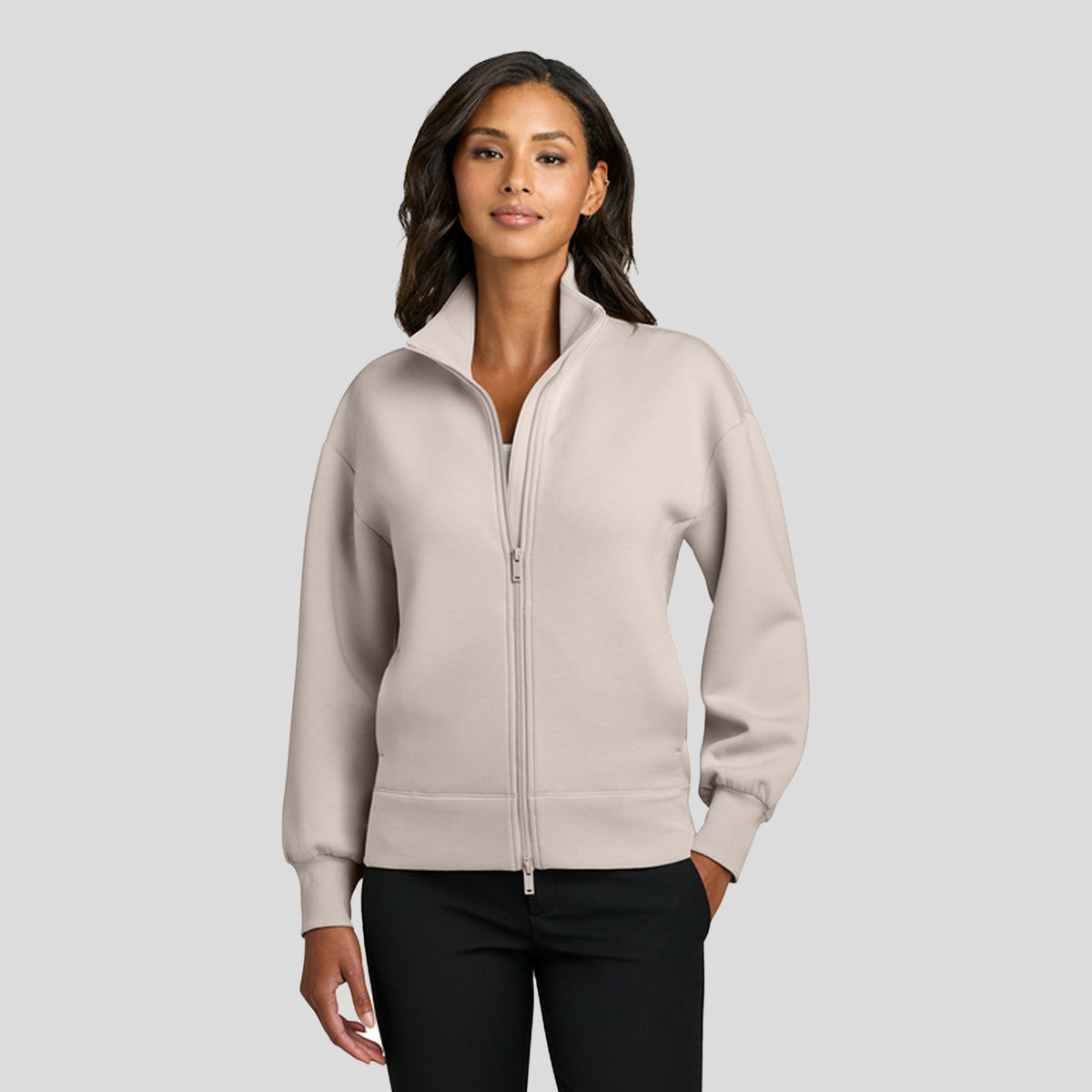 Womenβs Soft Spacer Full-Zip | Warm Quartz