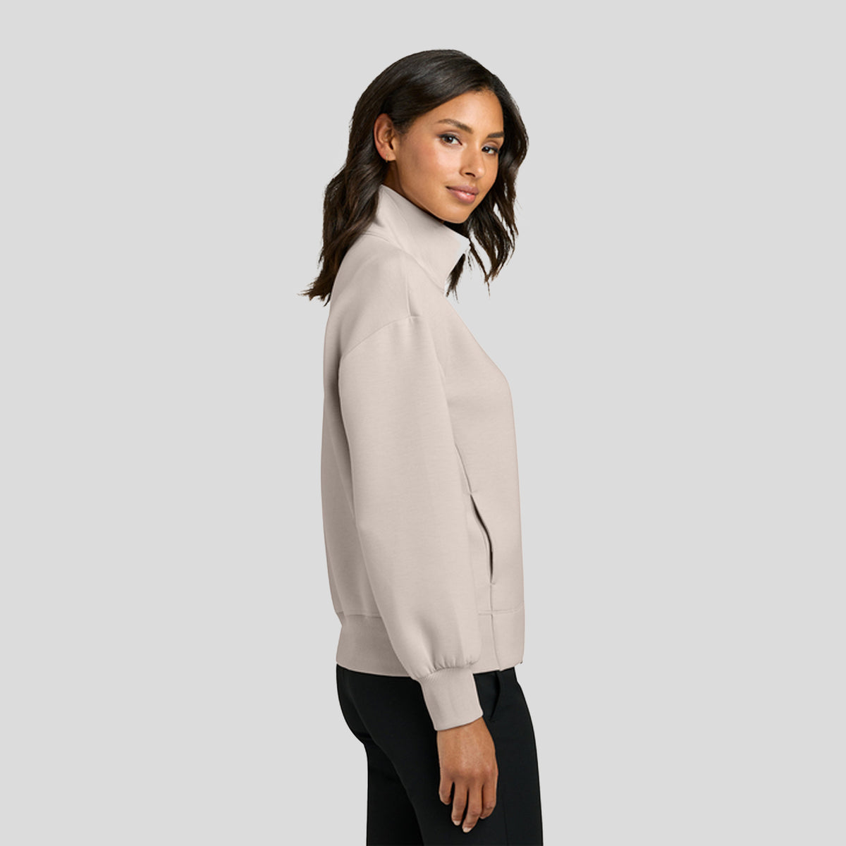 Womenβs Soft Spacer Full-Zip | Warm Quartz