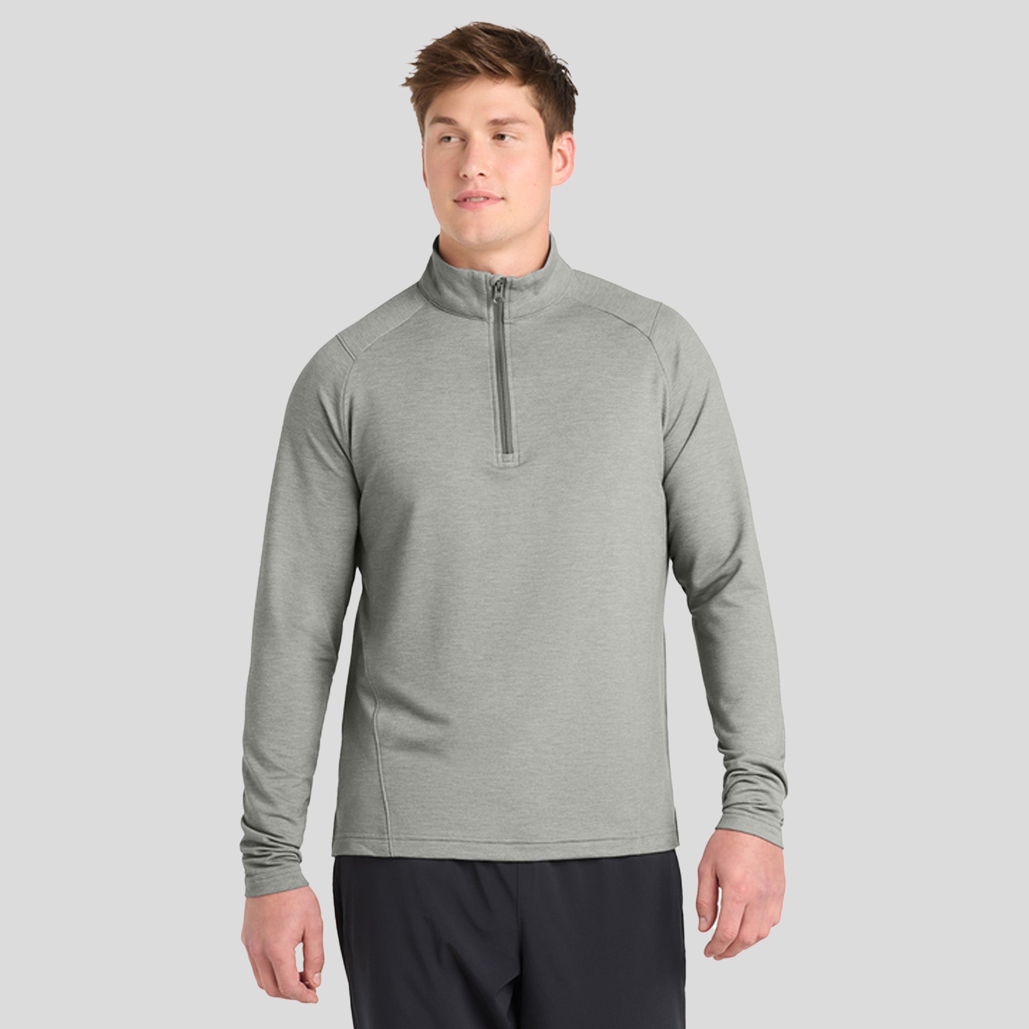 Men's Sport-Wickยฎ Flex Fleece 1/4-Zip | Light Grey Heather