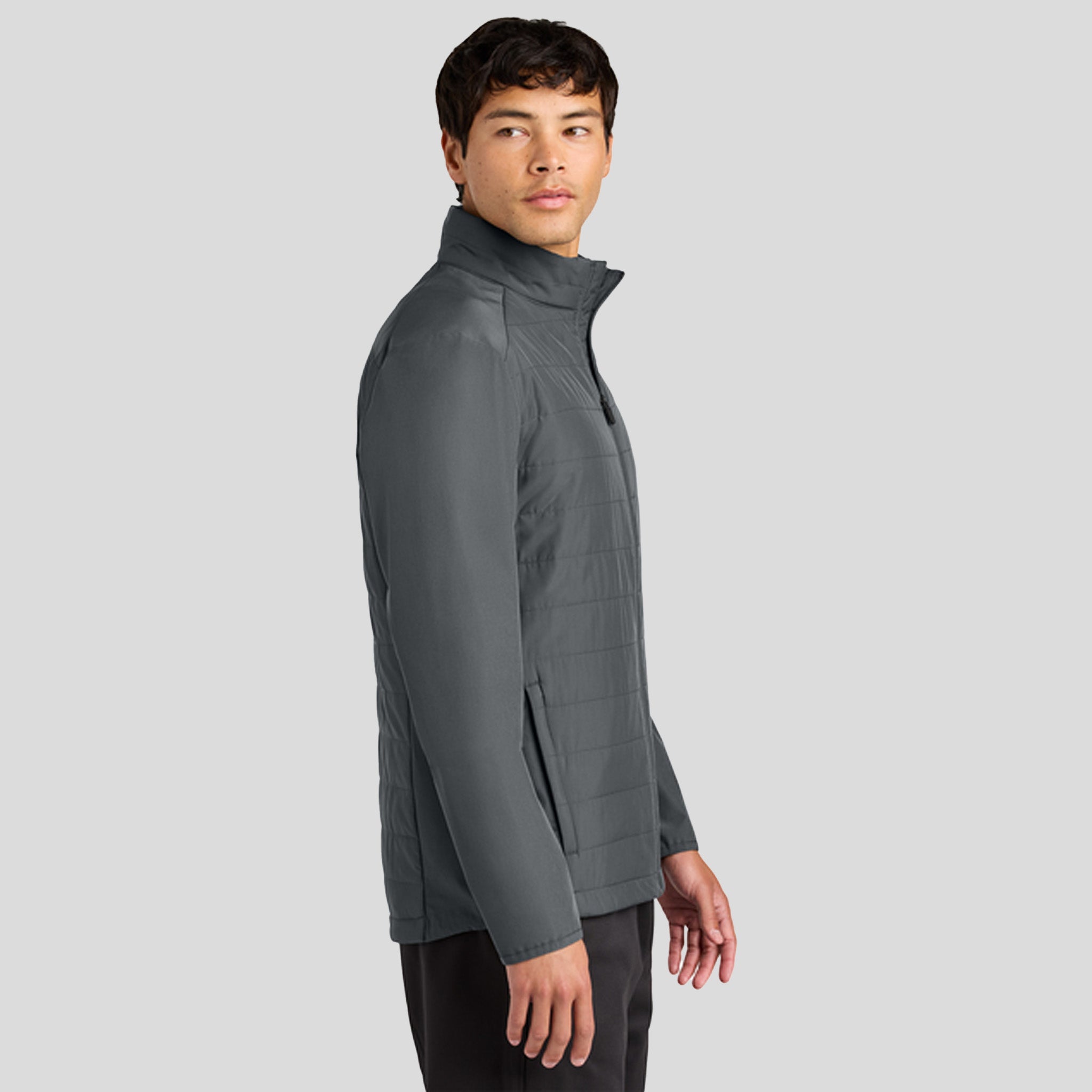 Men's Teknical Hybrid Jacket | Iron Grey