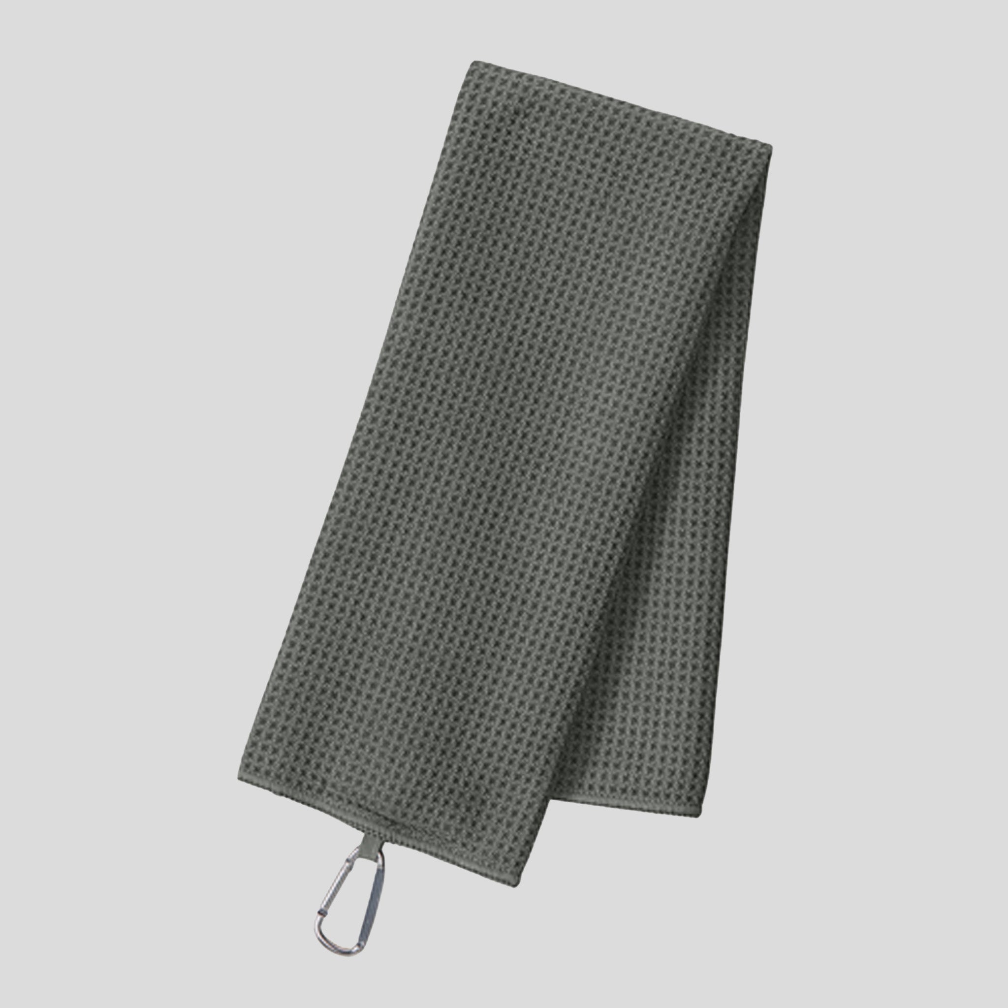 Waffle Microfiber Golf Towel | Deep Smoke