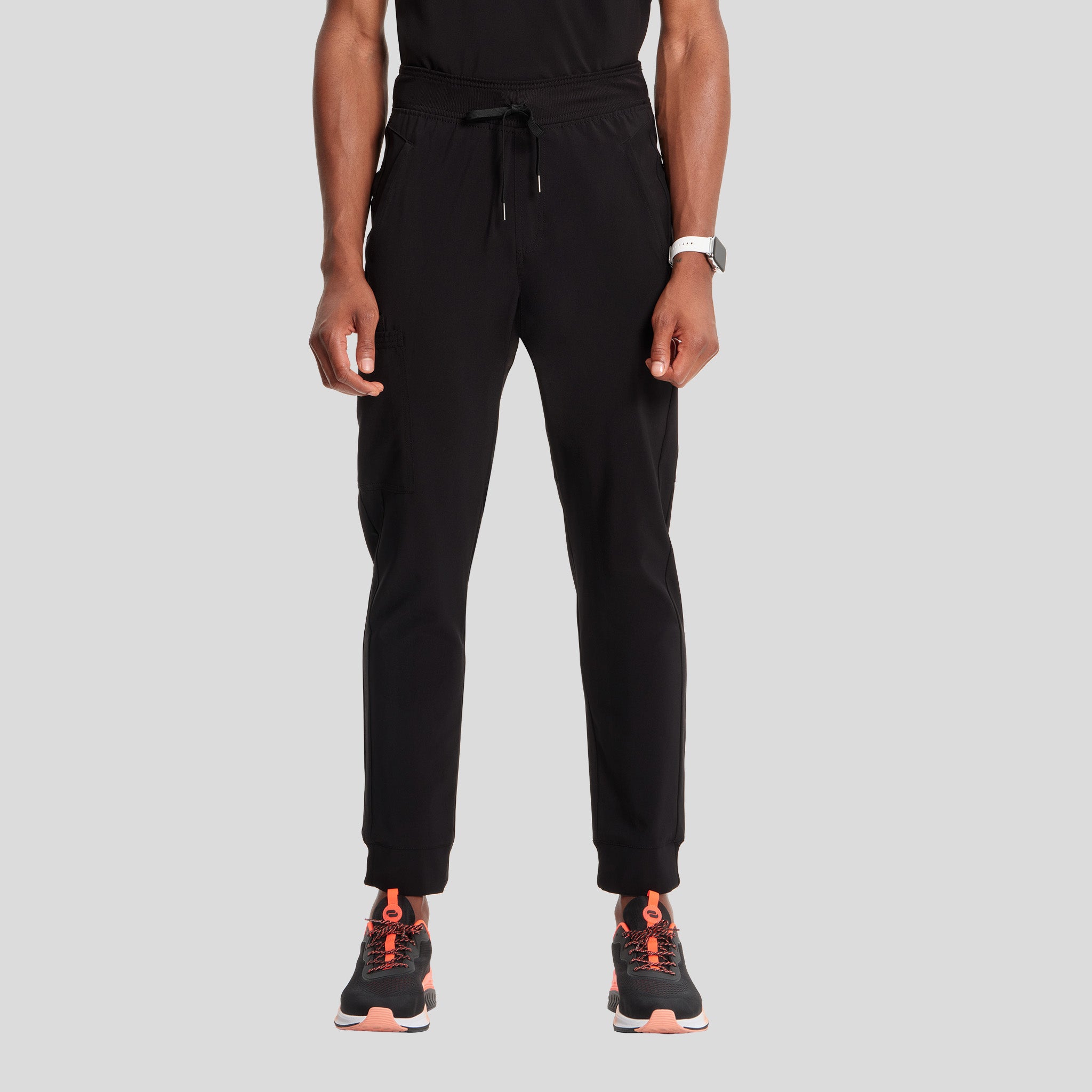 Infinity Men's Drawstring Jogger Scrub Pant | Black