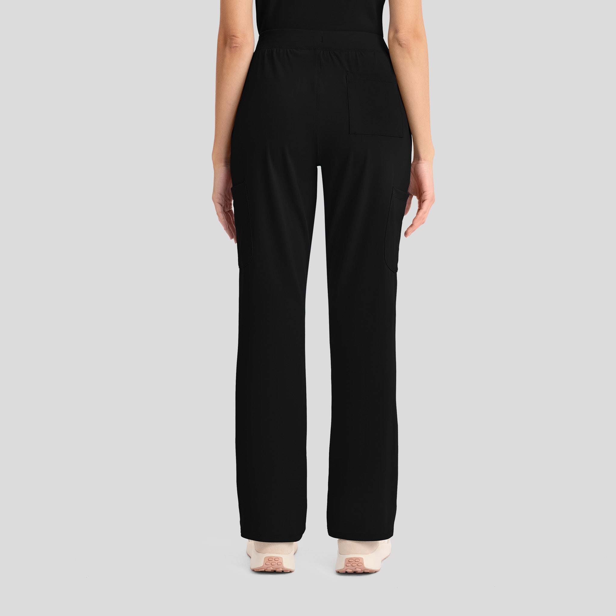 Achieve Pull-On Straight Leg Scrub Pant | Black
