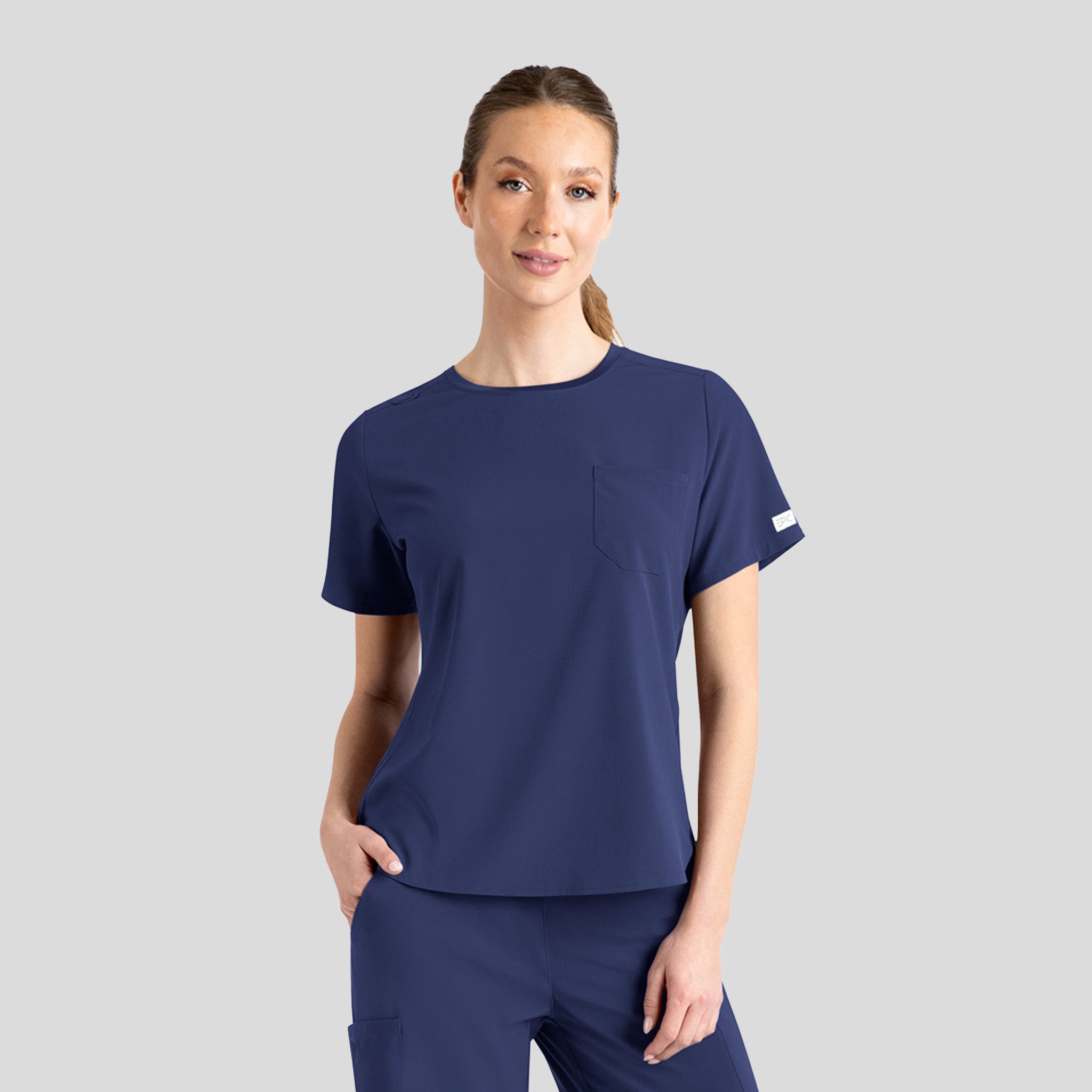 Women’s Round Neck Top | Navy