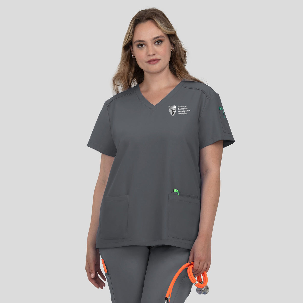 Ohio University Cardi Top | Pewter