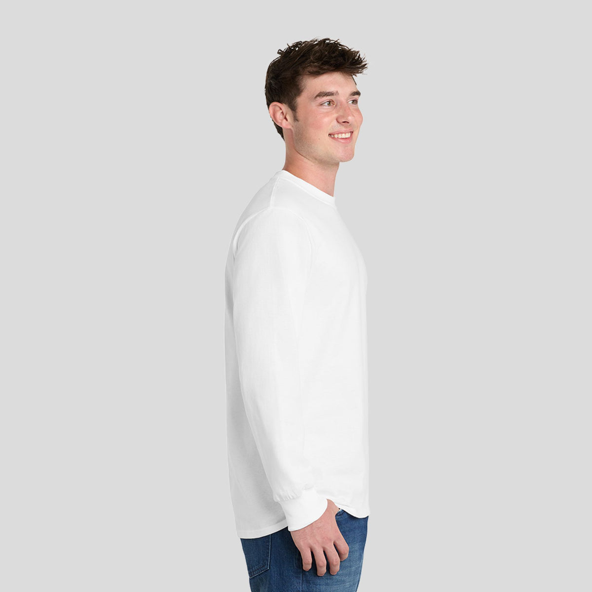 Long Sleeve Essential Tee | White