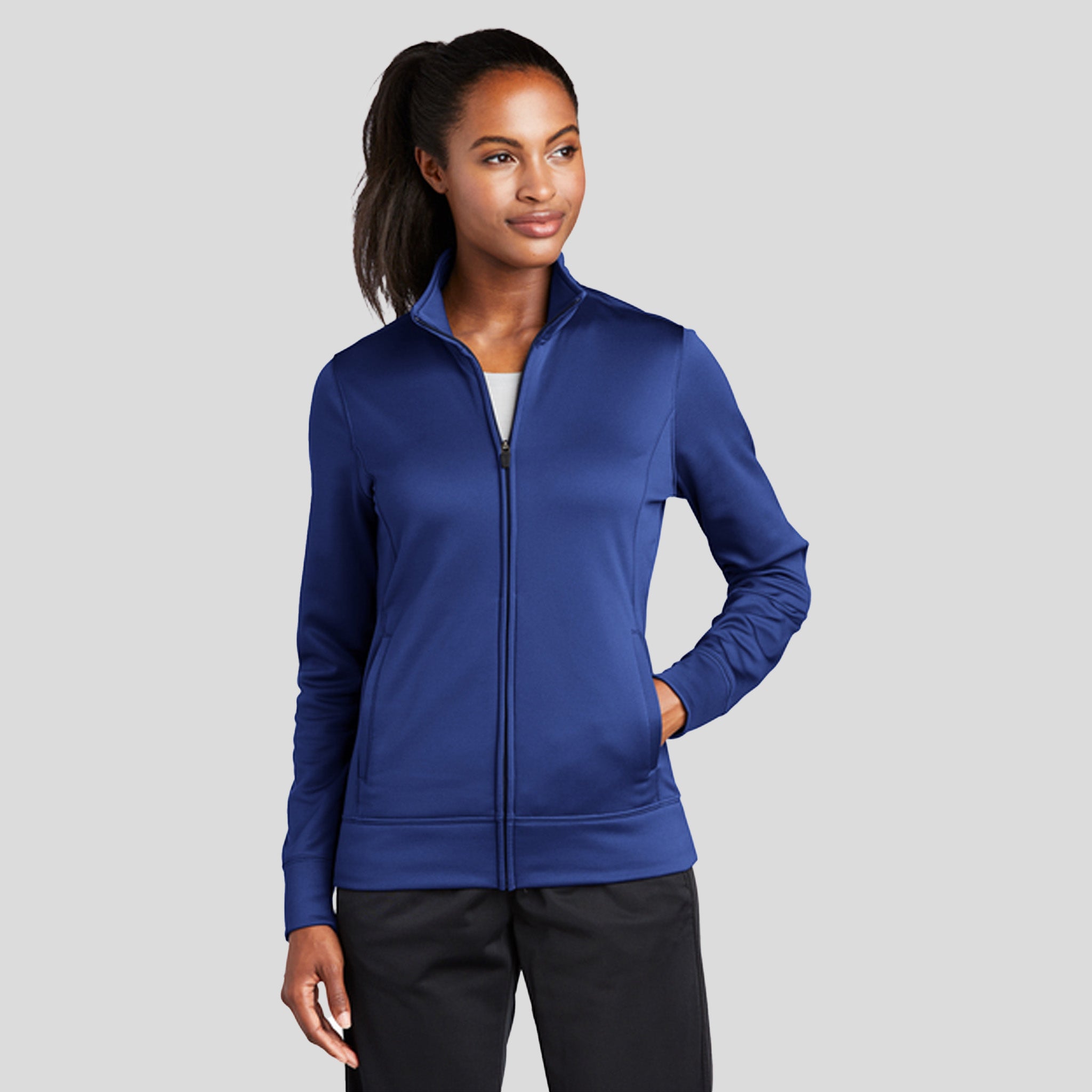 Women's Sport-Wick® Fleece Full-Zip Jacket | True Royal