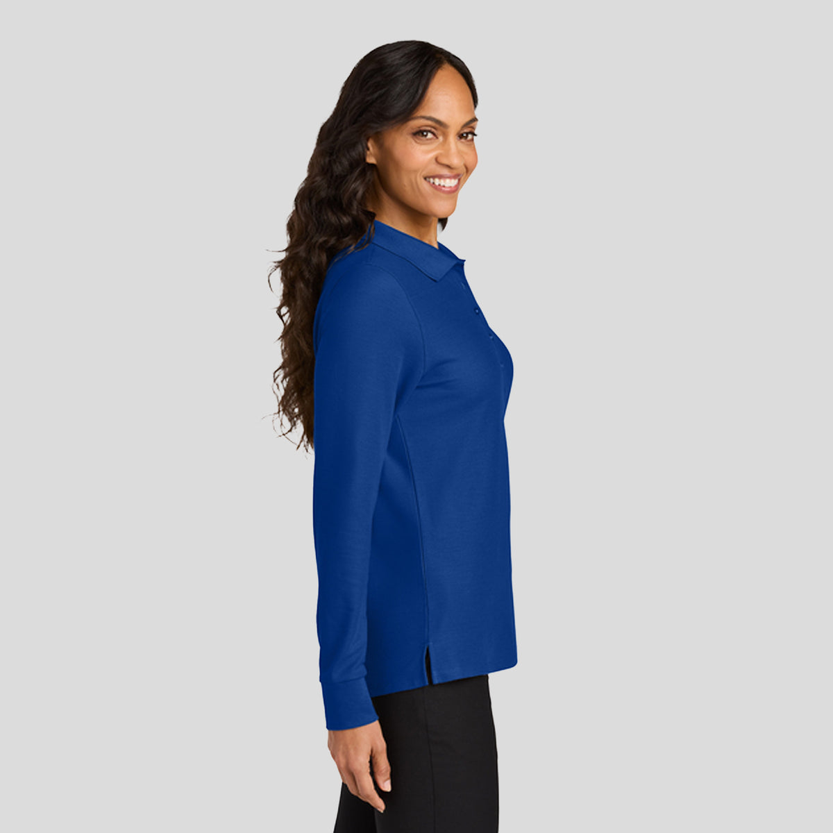 Women’s Wearever Signature Pique Long Sleeve Polo | True Royal