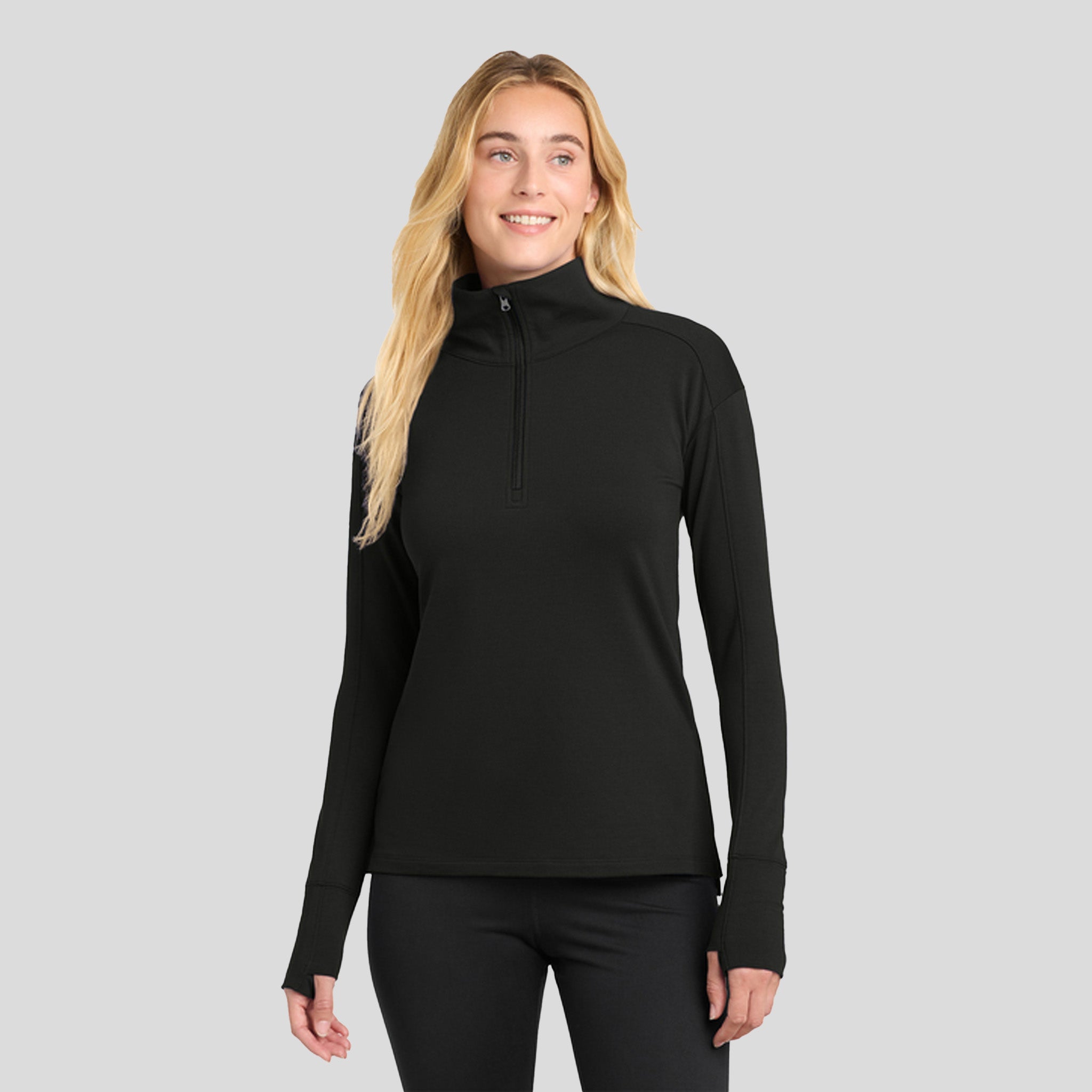 Women's Sport-Wick® Flex Fleece 1/4-Zip | Black