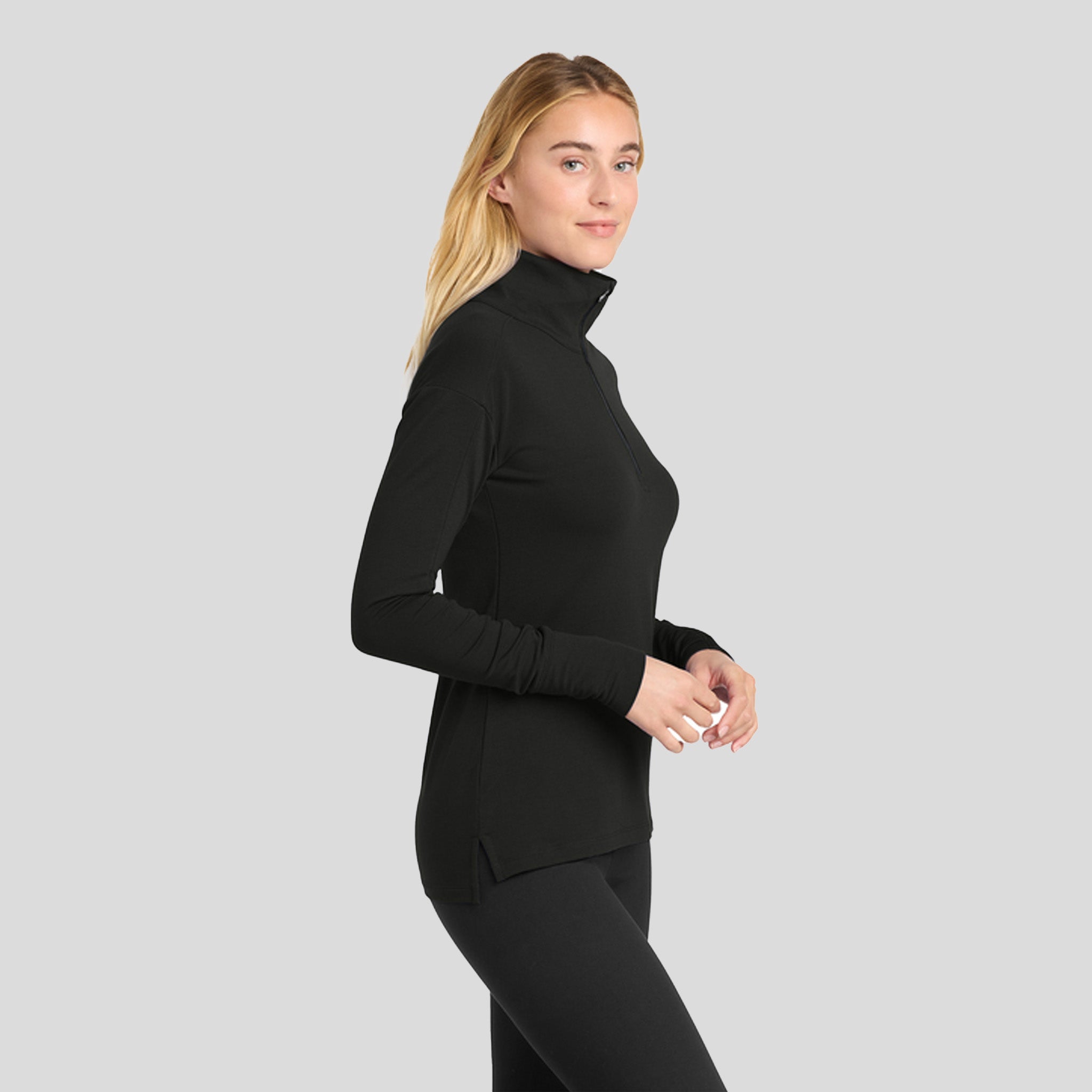 Women's Sport-Wick® Flex Fleece 1/4-Zip | Black