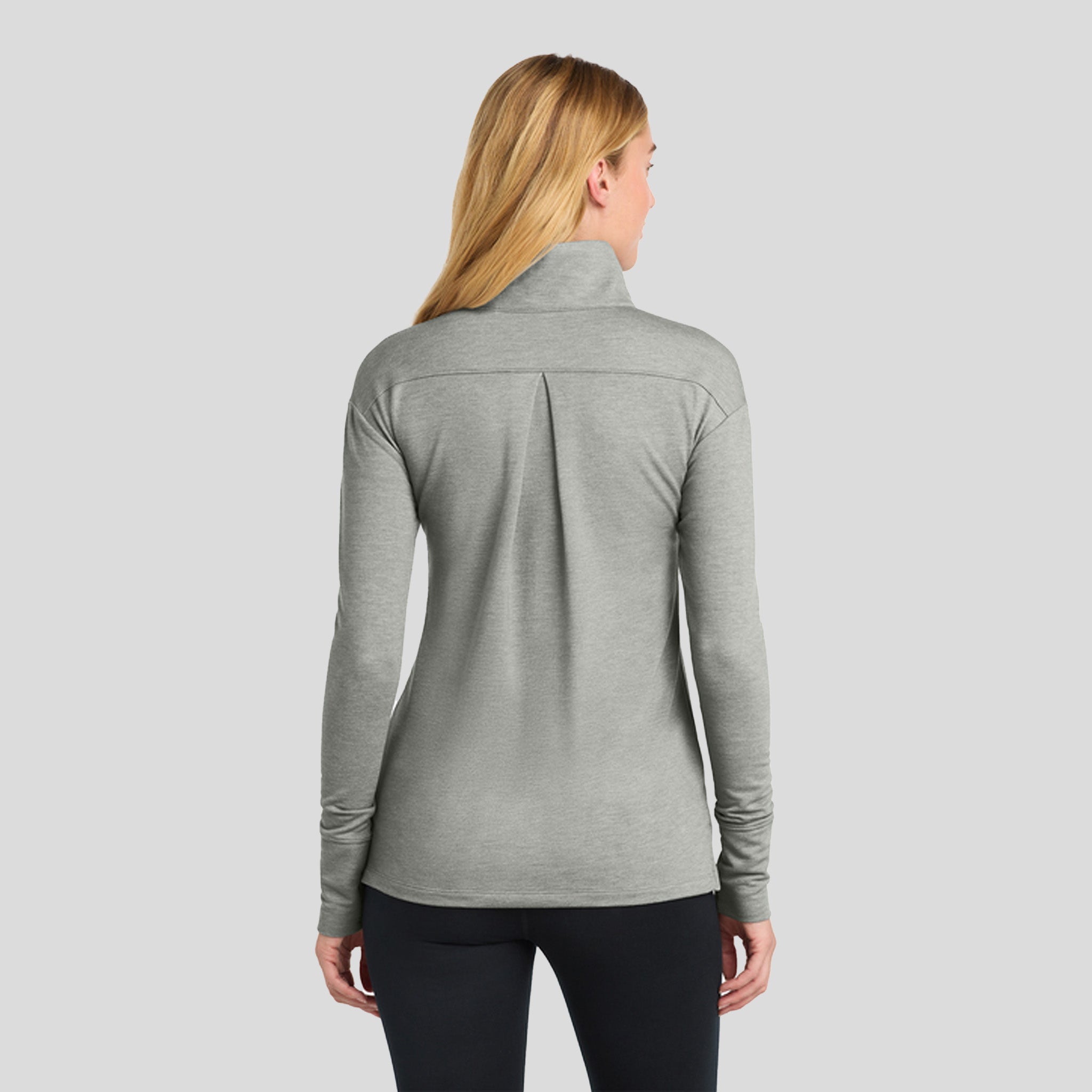 Women's Sport-Wick® Flex Fleece 1/4-Zip | Light Grey Heather