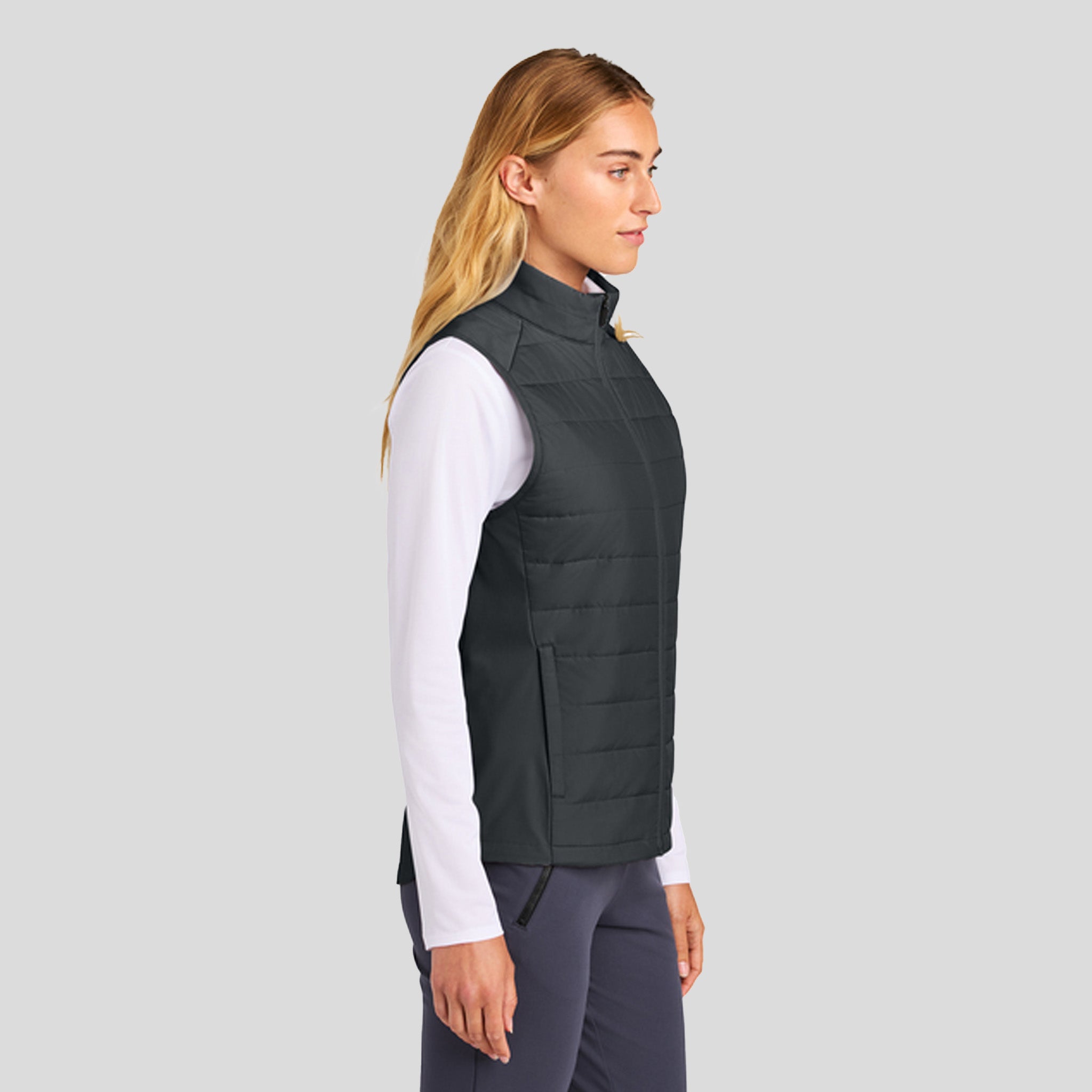 Women’s Teknical Hybrid Vest | Iron Grey