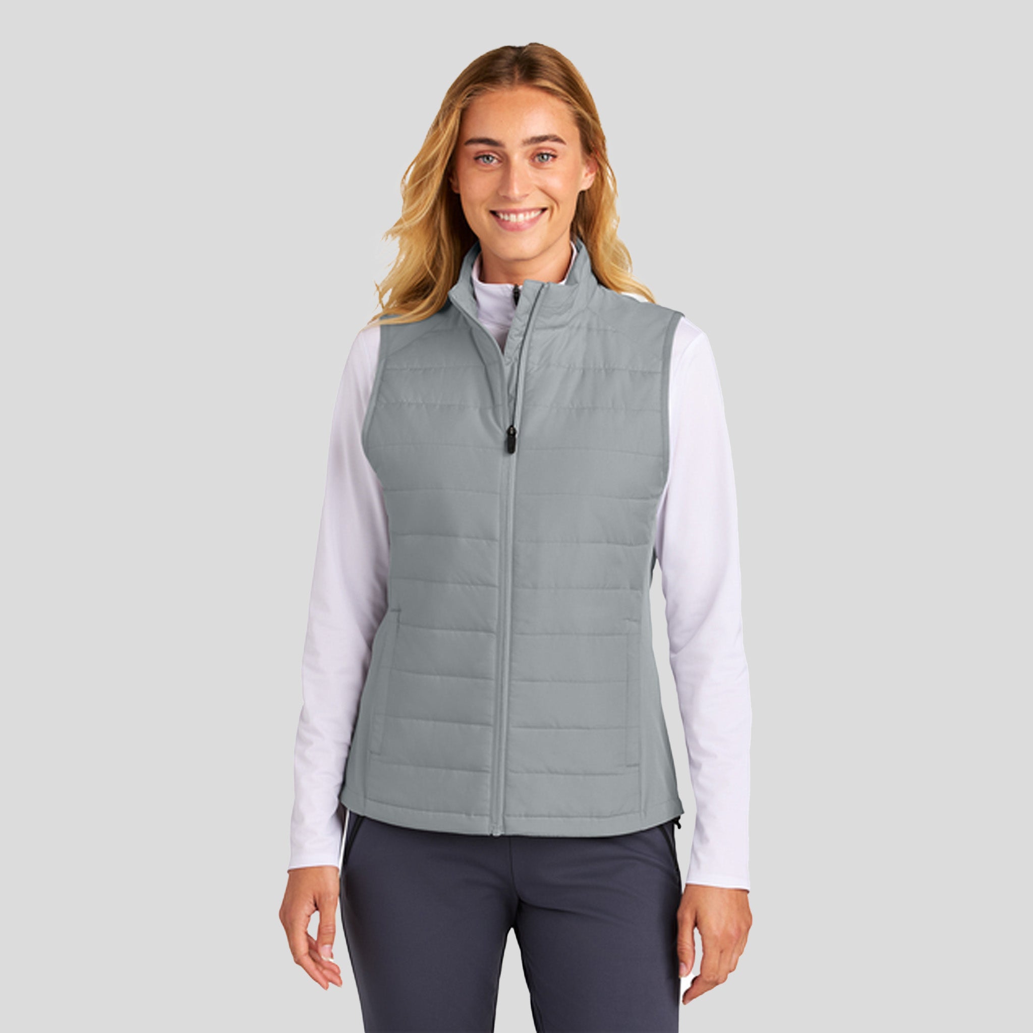 Women’s Teknical Hybrid Vest | Silver