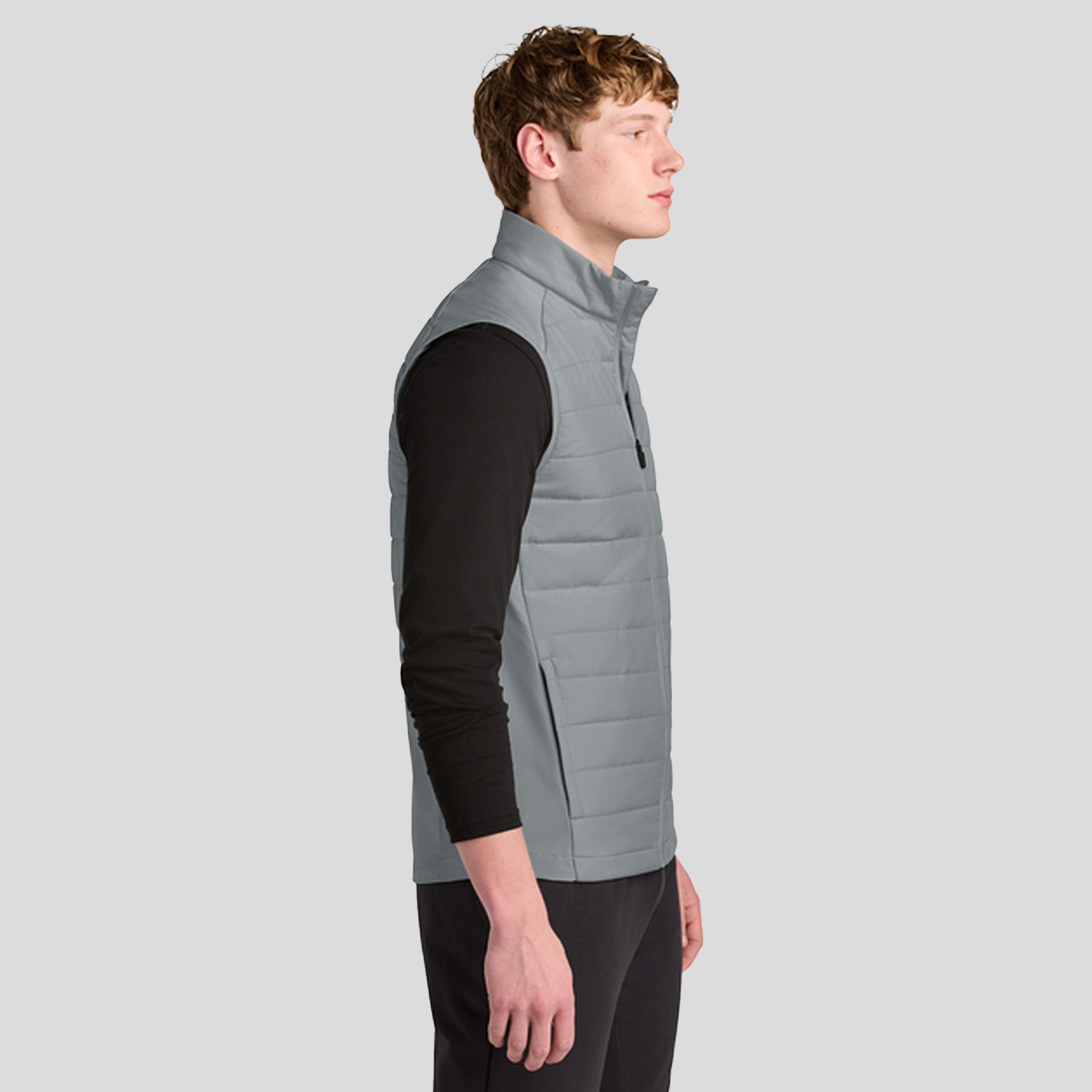 Men's Teknical Hybrid Vest | Silver